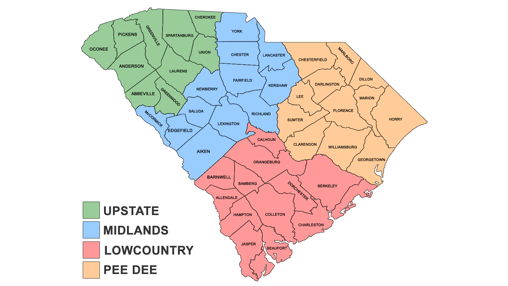 South Carolina expedition zones
