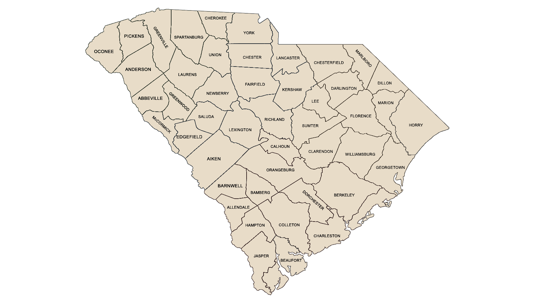 South Carolina expedition zones